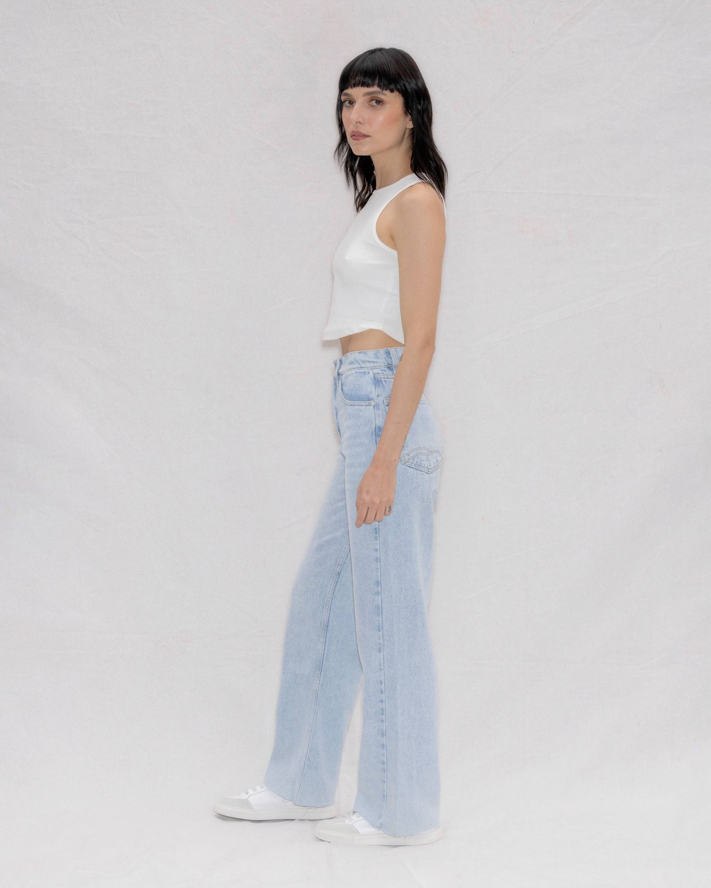 Jean Wide Leg Azul para Mujer | Andes WAARA