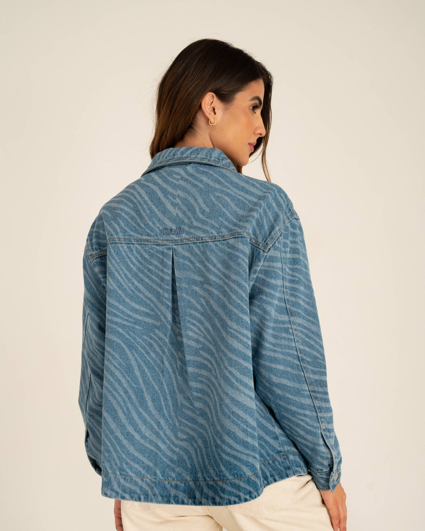 Chaqueta de Jean Animal Print Mujer | Otún WAARA