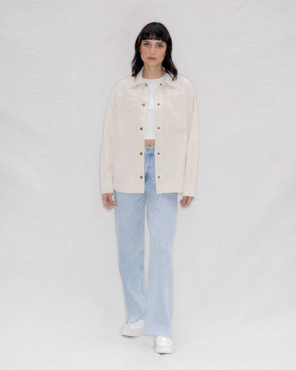 Chaqueta de Jean Blanca para Mujer  | Otún WAARA