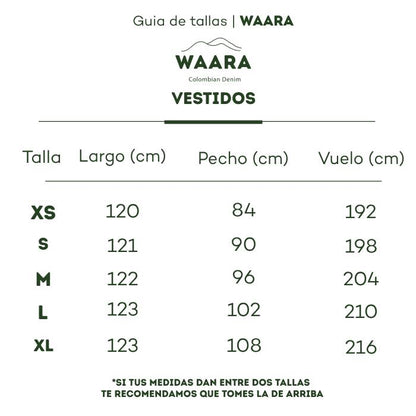 Vestido de Jean Azul para Mujer | Nukak WAARA