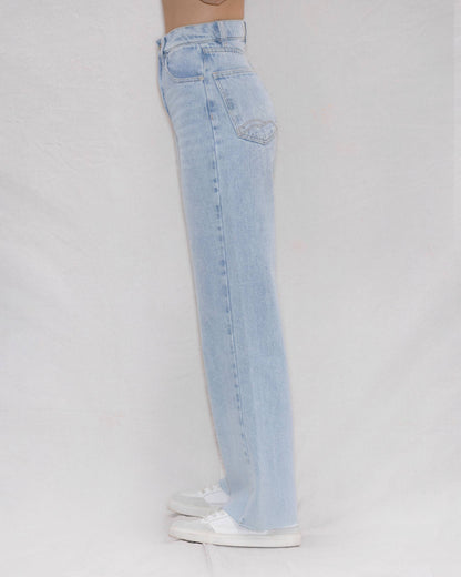 Jean Wide Leg Azul para Mujer | Andes WAARA