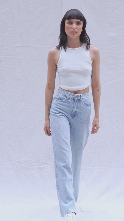 Jean Wide Leg Azul para Mujer | Andes WAARA